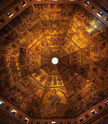 Baptistry Mosaic ceiling