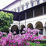 Photo, exterior, cloister courtyard