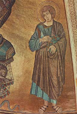 Cimabue Cristo in trono tra la Vergine e San Giovanni Evangelista