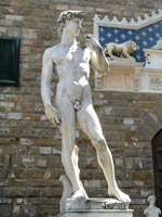 David by Michelangelo, Piazza della Signoria