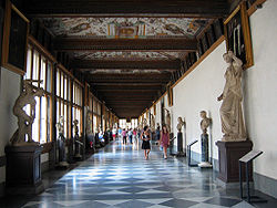 View of hallway Uffizi Hallway