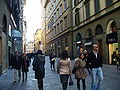 Via dei Calzaiuoli La via verso piazza della Signoria