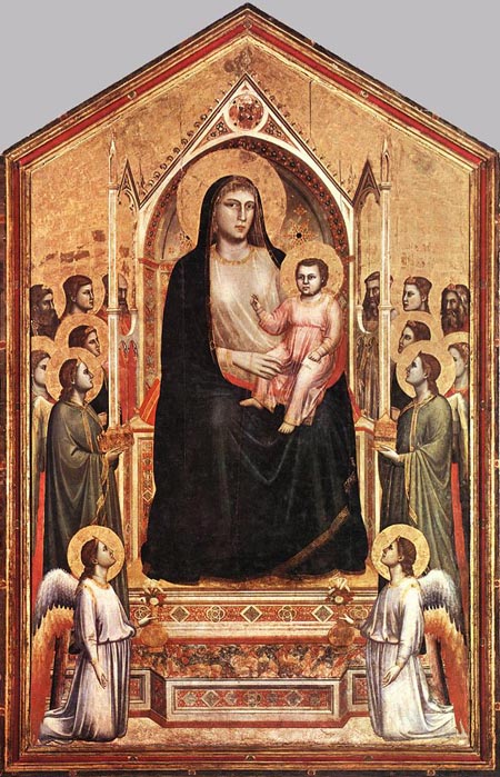 Giotto Ognissanti Madonna, Madonna in Maestà